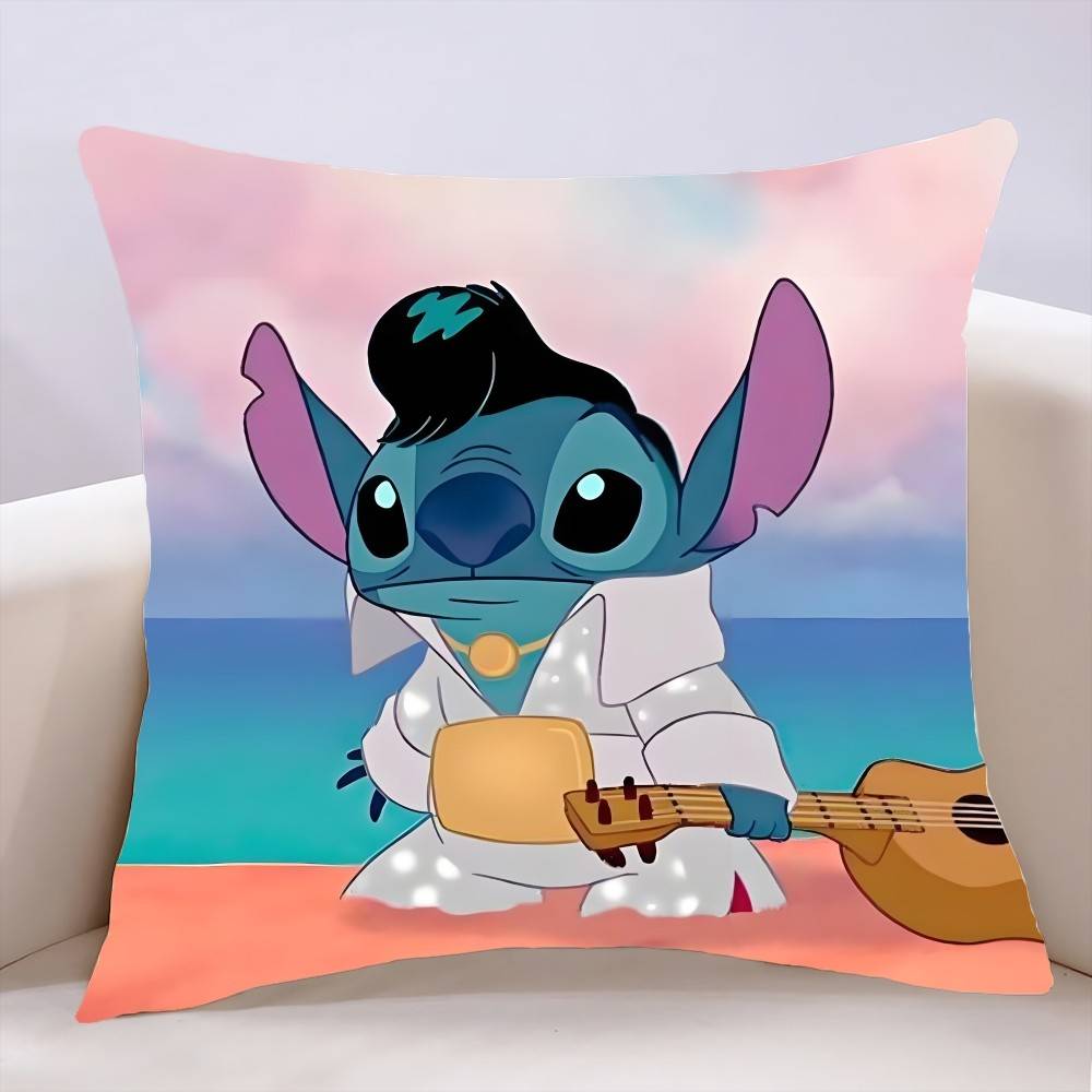 L-Lilo CartoonS-Stitchs Pillow Case Cushion Cover Soft Cute Throw Pillow Case For Car Sofa Pillowcase Polyester With Zipper
