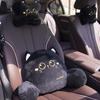 Cute Cartoon Car Seat Neck Cushion Seat Cushion Universal Lumbar Support for Car Backrest Neck Protection