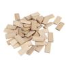 50 Stück Buchenholz Domino Zapfenstopper für Bastelarbeiten Holzbearbeitung Möbelspleißverbinder