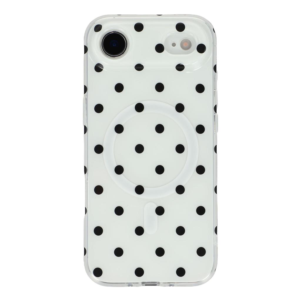 For iPhone Air Case Polka Dot Pattern TPU + PC Phone Cover Compatible with MagSafe