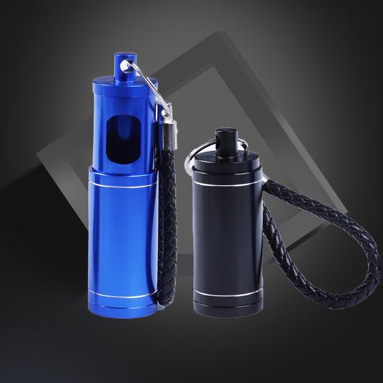 Mini Metalowa Popielniczka ze Smyczą Wytrzymała Popielniczka ze Stopu Aluminium z Gwintowaną Pokrywką Przenośna Podróżna Outdoor Camping Wędrówki Pojemnik na Popiół Pudełko do Przechowywania