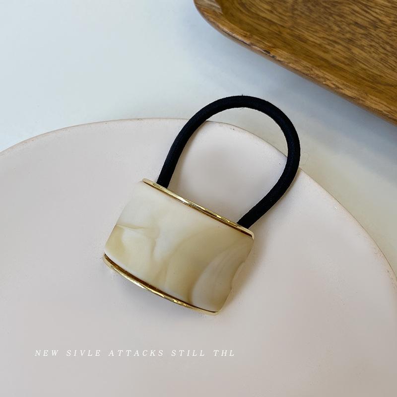 

1/4 шт. Сплавная резинка для волос для женщин Акриловая высокоэластичная резинка для волос Высококлассный темперамент Хвост Веревка для волос Девушки Модный аксессуар