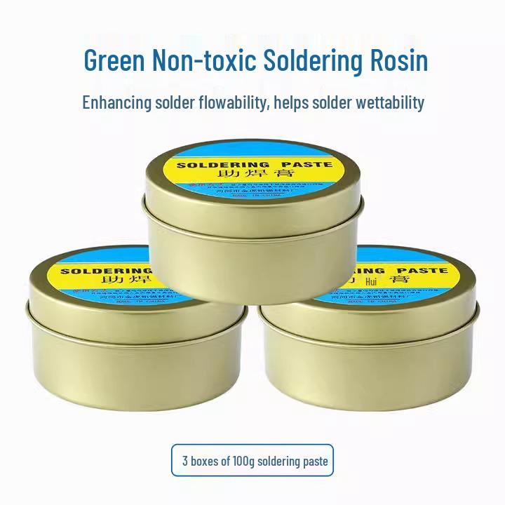 Acid-Free Halogen-Free No-Clean Strong Yellow Rosin Flux Solder Paste for Easy Tinning and Conductivity