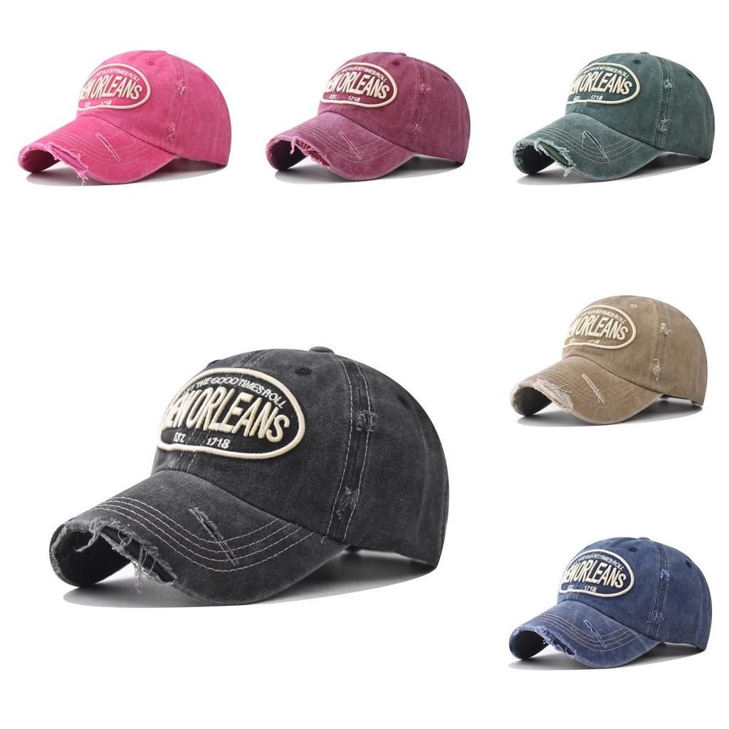 Orleans New Letter Embroidery Cotton Baseball Cap With Adjustable For Adults