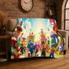 3D R-Robloxs Games Cartoon Soft Plush Blanket,Flannel Throw Blanket for Living Room Bedroom Bed Sofa Cover Picnic Office Gift