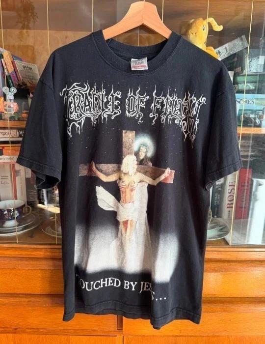 Vintage Cradle Of Filth Touched By Jesus T-T-Shirt Tee Reprint S