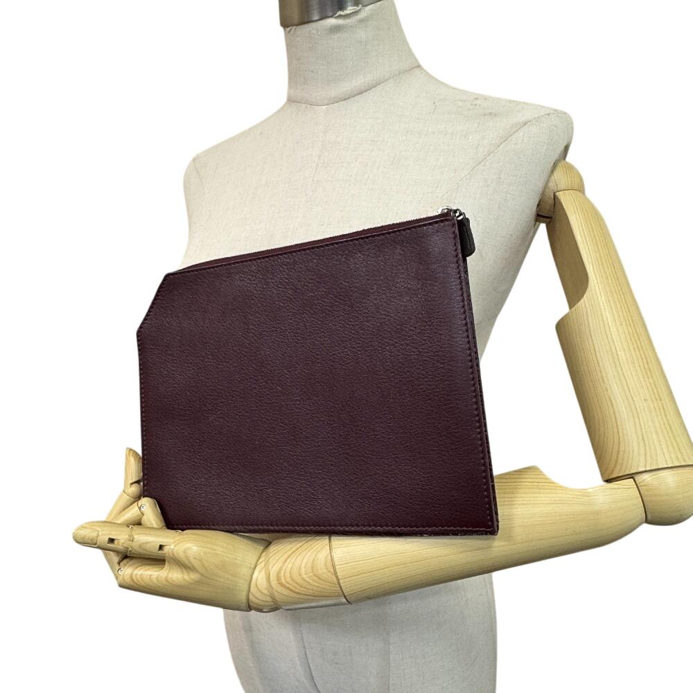 Camille Fournet CamilleFournet leather Clutch bag Bordeaux leather Used