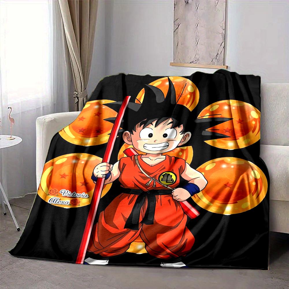 1Pc Dragon Ball Adventure Blanket Soft And Comfortable Casual Warm Camping Travel Christmas Halloween Xmas Gift M924381