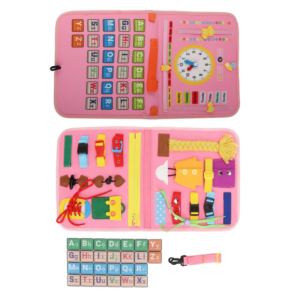 Montessori Sensory Toy Preschool Toddler Activities Educational Basic Skills Board for Kids