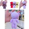 Animal Shaped Pp Cotton Stuffed Teddy Bear Keychain
