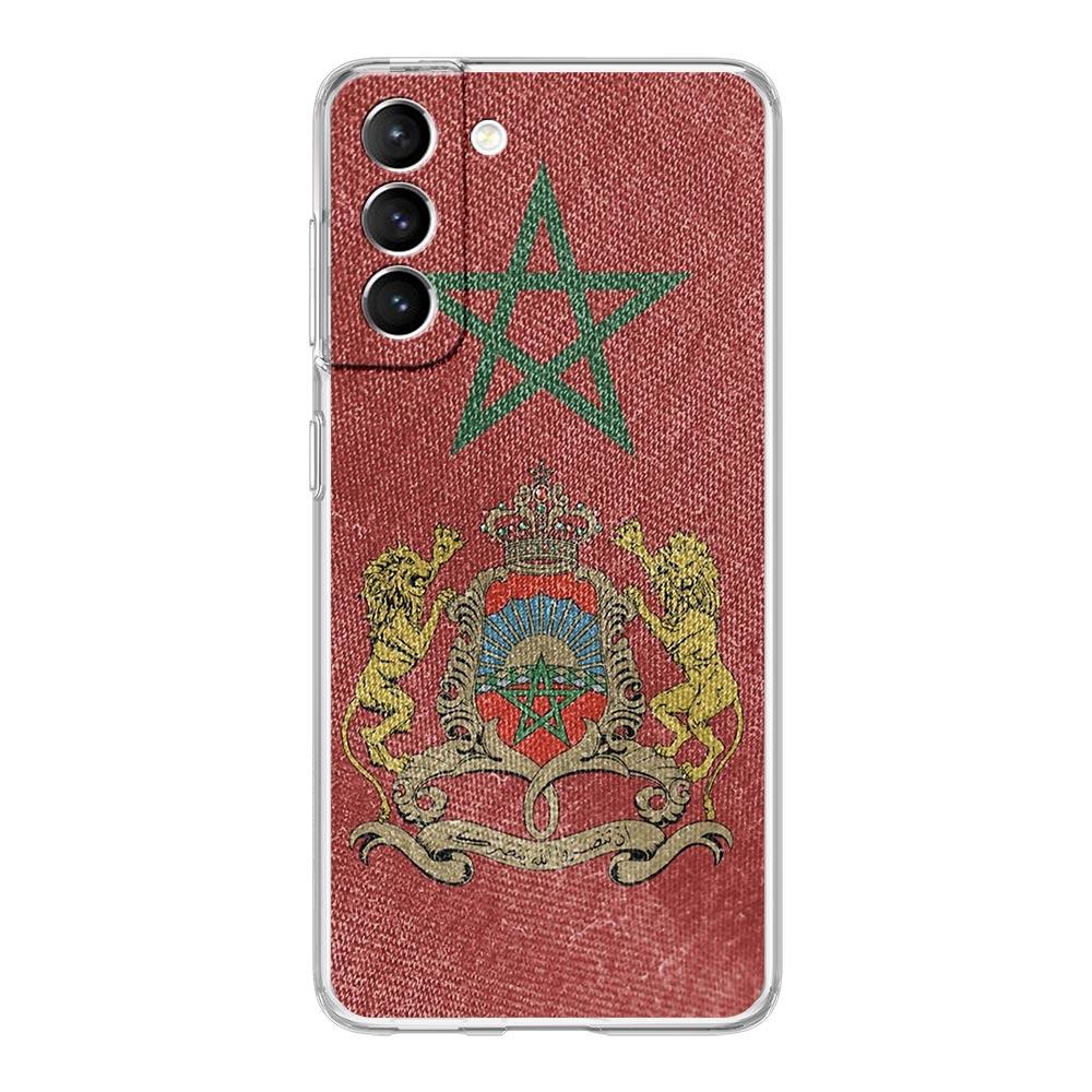 Moroccan flag Maroc Morocco passport Phone Case For Samsung Galaxy S25 S24 Plus S23 FE S22 S21 S20 Ultra 5G S10 S10E Clear Cover
