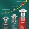 Stainless Steel Telescopic Sink Drain Plug Bathroom Hair Filter Net Easy to Install And Clean Double-Layer Anti-Clogging Filter