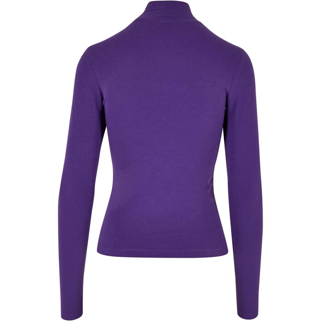 Urban Classics Womens/Ladies Cut Out Turtle Neck Long-Sleeved Top