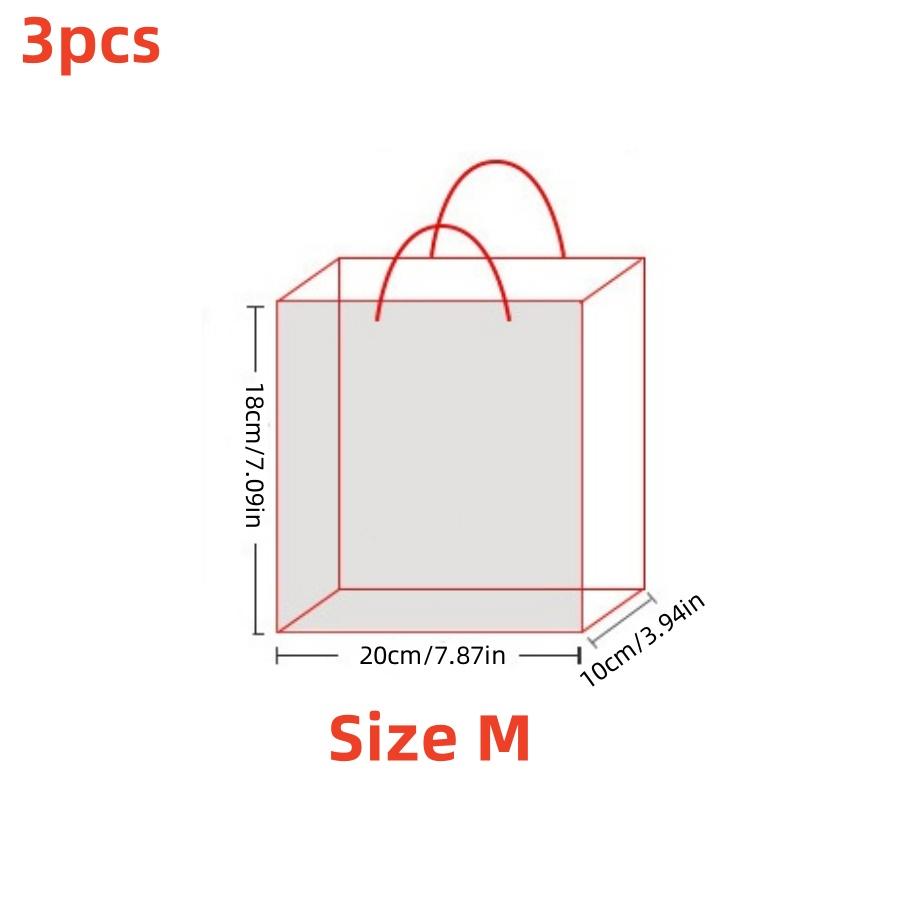 3pcs gift packaging bags retro navy paper bags fashionable business handbags clothing stores jewelry stores gift bags