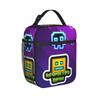 Geometry Dash Insulated Lunch Bags Cooler Bag Reusable,Meal Container Games Large Tote Lunch Box Girl Boy Office Picnic