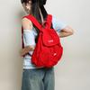 Drawstring Flap Double-shoulder Bag Backpack for Students and Casual Use Book Bag