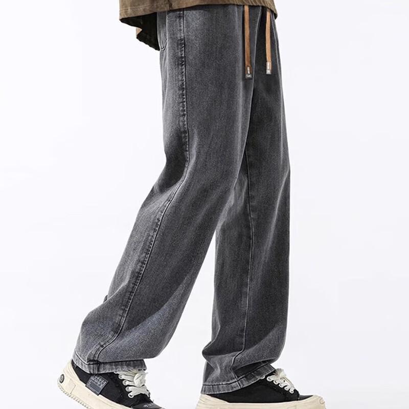 Warrior Men's Loose Straight Leg Denim Casual Pants