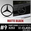 ABS Original Car Rear Trunk Badge Sticker Mercedes Emblem Snap Cover For Mercedes Benz AMG GLA-class X253 2016-2022 A2538170016