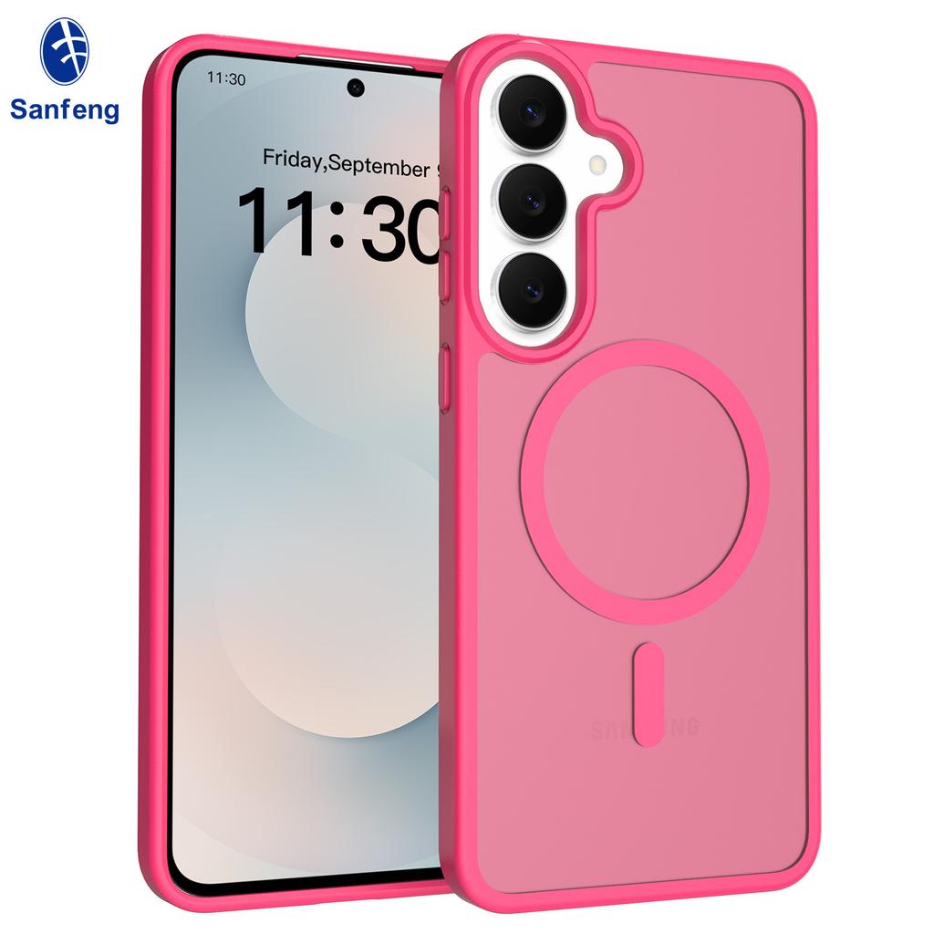 Amazon Applicable Samsung Galaxy S26FE Mobile Phone Case Anti-drop Matte S25 Magnetic Case Spot Wholesale