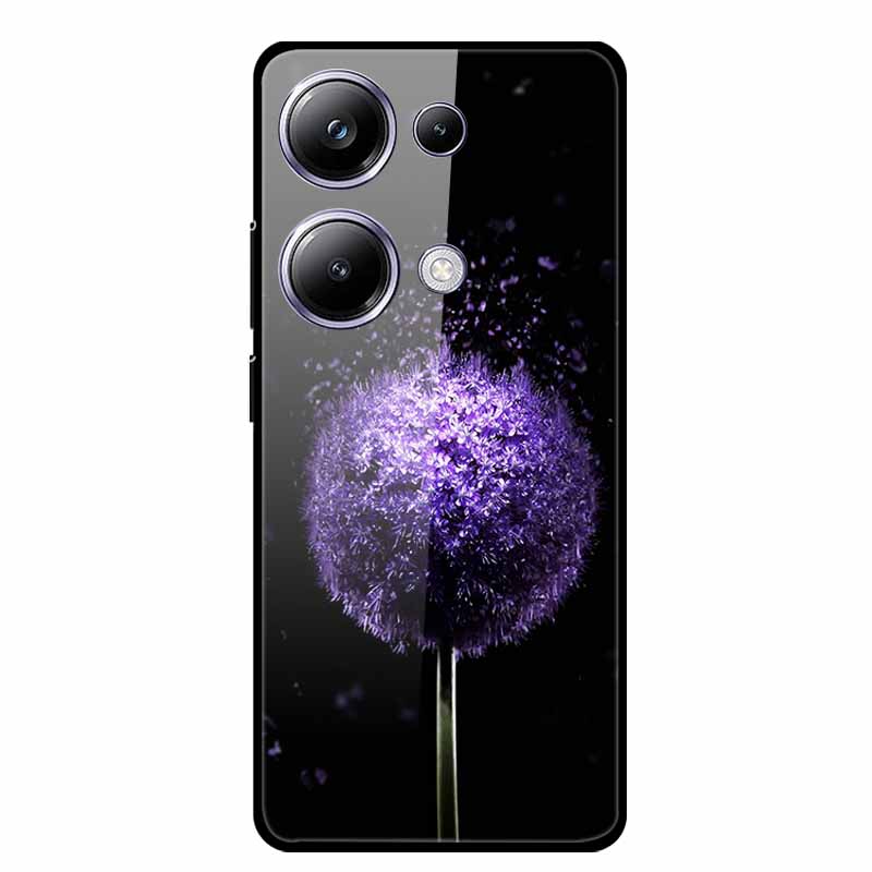 Glass Back Cover For Xiaomi Redmi Note 13 Note13 Pro Case Soft Bumper Hard Tempered Glass Case For Redmi Note 13 Pro Phone Case