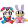 2 Peças Brinquedo de Pelúcia Incrível Circo Digital Pomeni e Jax Brinquedos de Pelúcia 25cm_i*