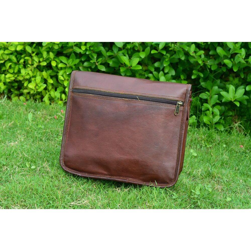 Винтажная сумка через плечо из натуральной кожи из натуральной козьей кожи размером 11 — фото 6