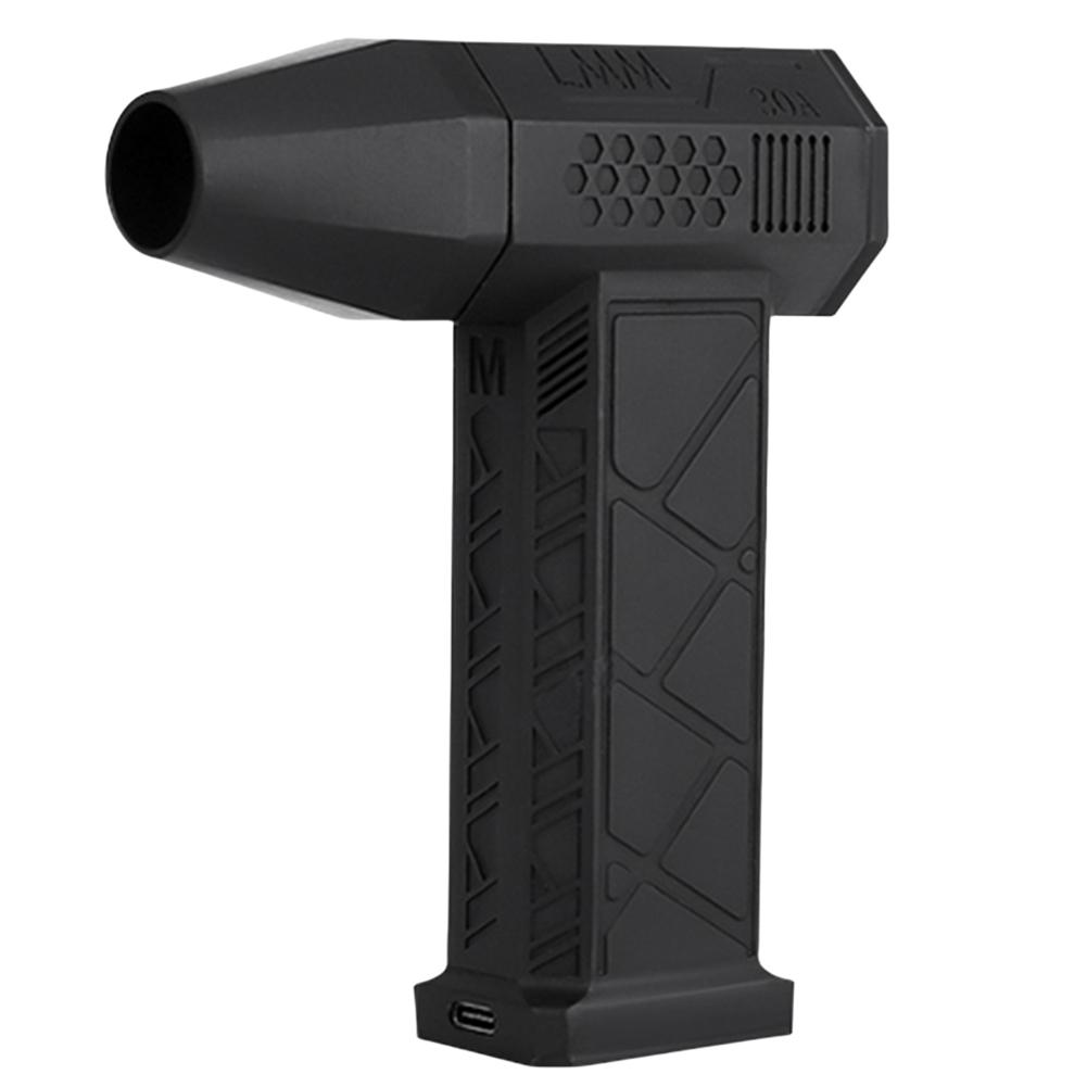 

130000 об/мин Мощный турбовентилятор Перезаряжаемый бесщеточный двигатель Портативный воздуходув для пыли Реактивный воздуходув для компьютерной клавиатуры, улицы, автомобиля, дома чёрный