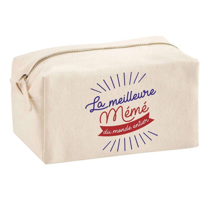 Trousse multifonction Mémé Meilleure du Monde Cadeau Anniversaire Noël Fête Grand-Mères Mamie | Trousse Scolaire Fournitures Bureau