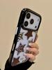 Trendy Leopard Print Five-Pointer Stars Clear Acrylic Phone Cover Case For iPhone 17 Pro Max 16 15 14 13