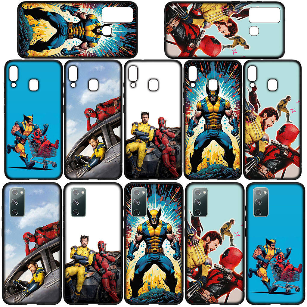 for iPhone 17 16 15 Xiaomi Poco Redmi Note 14 13 12 11 Pro Max Samsung Galaxy S25 S24 S23 OPPO Huawei Wolverine Deadpool Marvel Super Hero Phone Case