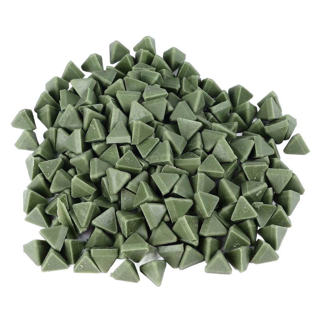 Triangle Resin Abrasive Efficient Resin Tumbling Media for Vibration Buffing Jewelry Polishing 15mm 17.6oz