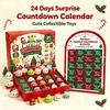 Werbe-Weihnachts-Adventskalender Brötchen-Quetsch-Spaß Niedliches Weiches Spielzeug Stressabbau Blind Box Unterstützt Anpassung