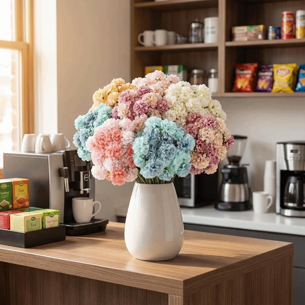 27 Köpfe Hortensien Künstliche Blumen Mehrfarbige Seidenblüten Künstliche Blume Foto Requisiten DIY Zubehör Blumengesteck