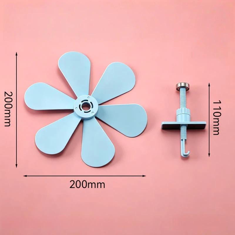 1Pcs No Power Silent 6 Leaves Ceiling Fan Air Conditioner Wind Guide Accessories Anti-Condensation For Camping Dormitory Tent