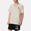 Li-Ning X Disney Pinocchio Series Hand-Painted Cartoon Print Casual Loose Short-Sleeve T-Shirt Men Tops White Sand-Grey AHSS451-1