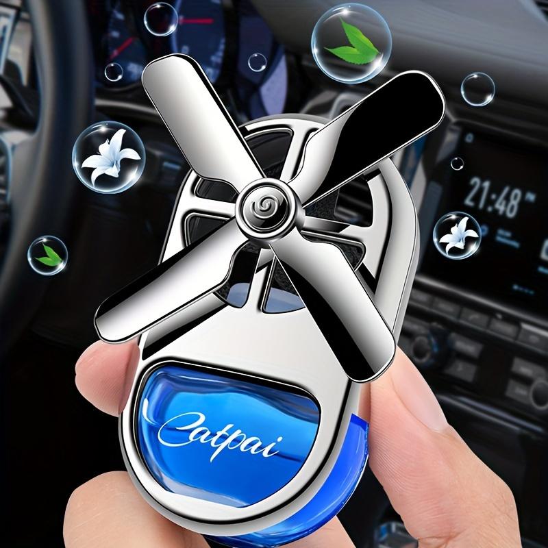 Car Air Freshener with Long-Lasting Perfume Fragrance Vent Clip-On Fan-Shaped Decorative Air Freshener