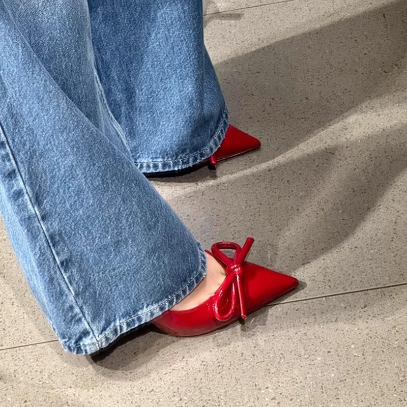 Moda Estate Tacco Alto Sandali da Donna Scarpe Moda Scarpe Eleganti con Nodo a Farfalla Scarpe Eleganti da Matrimonio