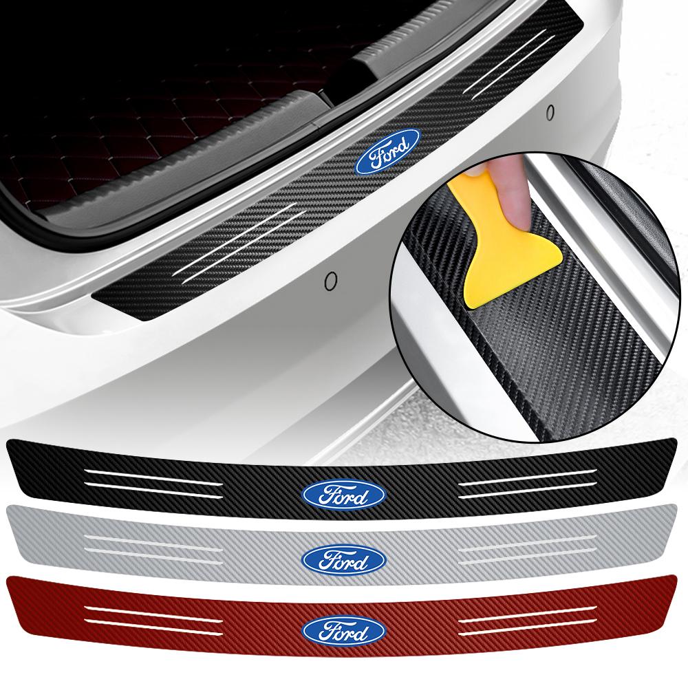 Car Door Sills Stickers Auto Door Threshold Guard Sticker Auto Valve Cap For Ford Kuga Focus Fiesta F150 Explorer Taurus Mustang knsh65