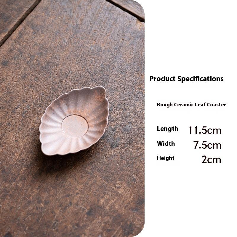 

Old Rock Clay Coaster Buddha Hand Heat Resistant Insulation Pad Household Ceramic Kung Fu Tea Set Handmade Tea Mat Cup Holder