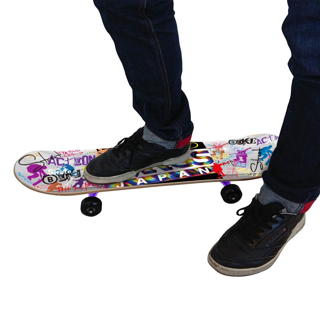 Langs Japan Langs R1 Skateboard Purple X 28 Inches Complete Set PU Wheels (RANGS) 7.25