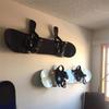  2Pcs Wall Mounted Exercise Mat Holder Yoga Strap Organizers for Home Gyms Accessories Surfboard Snowboard Hanger Rack