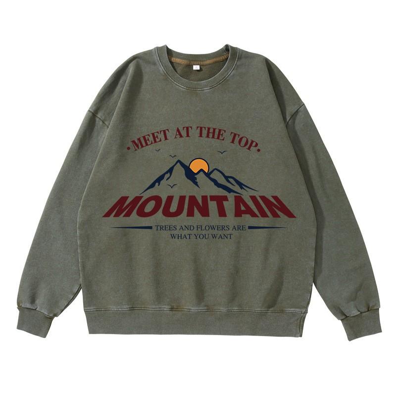 Vintage Sweatshirts Male Washed Cotton Sportswear Spring Autumn Pullovers Casual Hoodie Hip Hop Streetwers