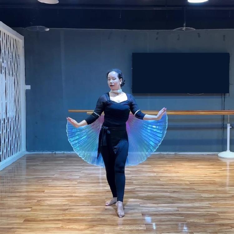 Shimmering Stage Performances Flags Hanging Neck Angles Wing Belly Dance Wing Adult Hand Hook Cloak Easy To Use