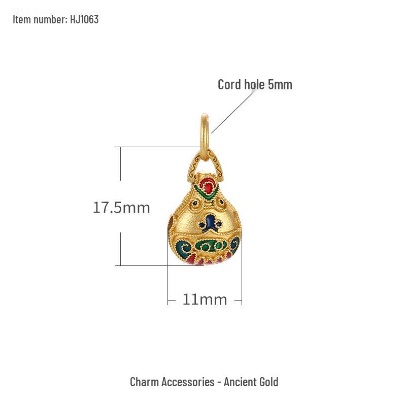 Birth Flower Gourd Bracelet & Necklace: Prosperity & Fortune DIY Bead Accessories