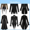 Charming Dark Fantasy Long Trench Coat For All Genders In Black And Brown Color Choices