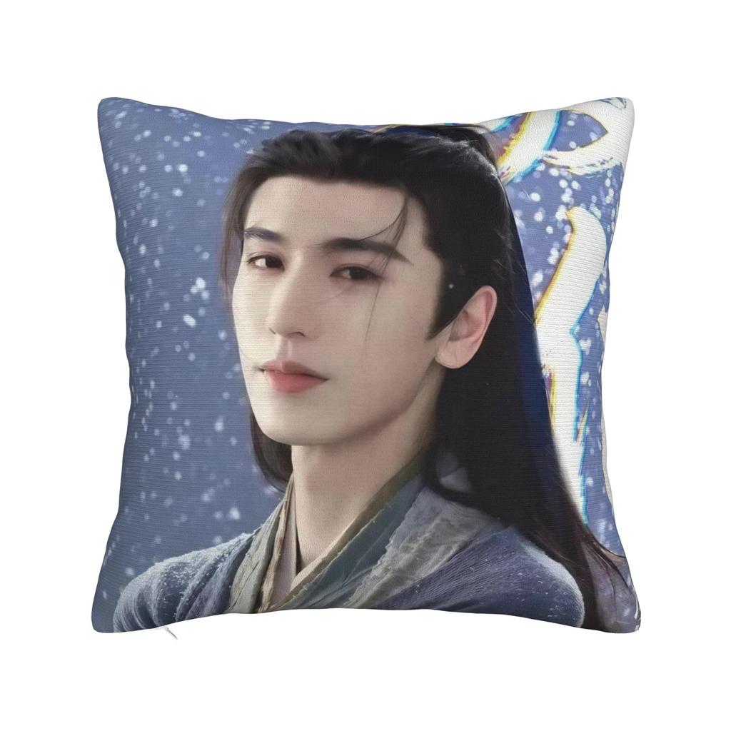 Pursuit of Jade Zhu Yu Square Pillow Covers Polyester Sofa Zhang Linghe Cushion Cover Cool Decor Pillow Cover