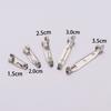 50pcs/lot 15 20 25 35 40 Mm Brooch Clip Base Pins Safety Pins Brooch Settings Blank Base For DIY Jewelry Making Supplies
