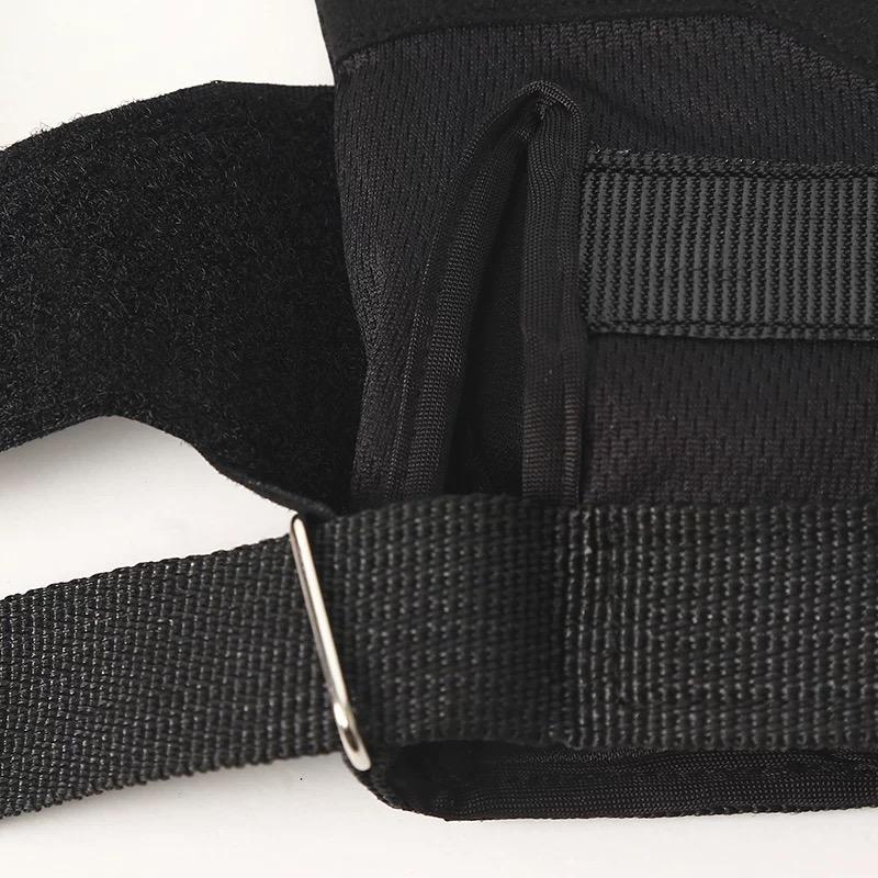 Gym Sport Breathable Fingerless Gloves Men Outdoor Tactical Techwear Style Anti-slip Bicycle Motorcycle Gloves Black Blue Red