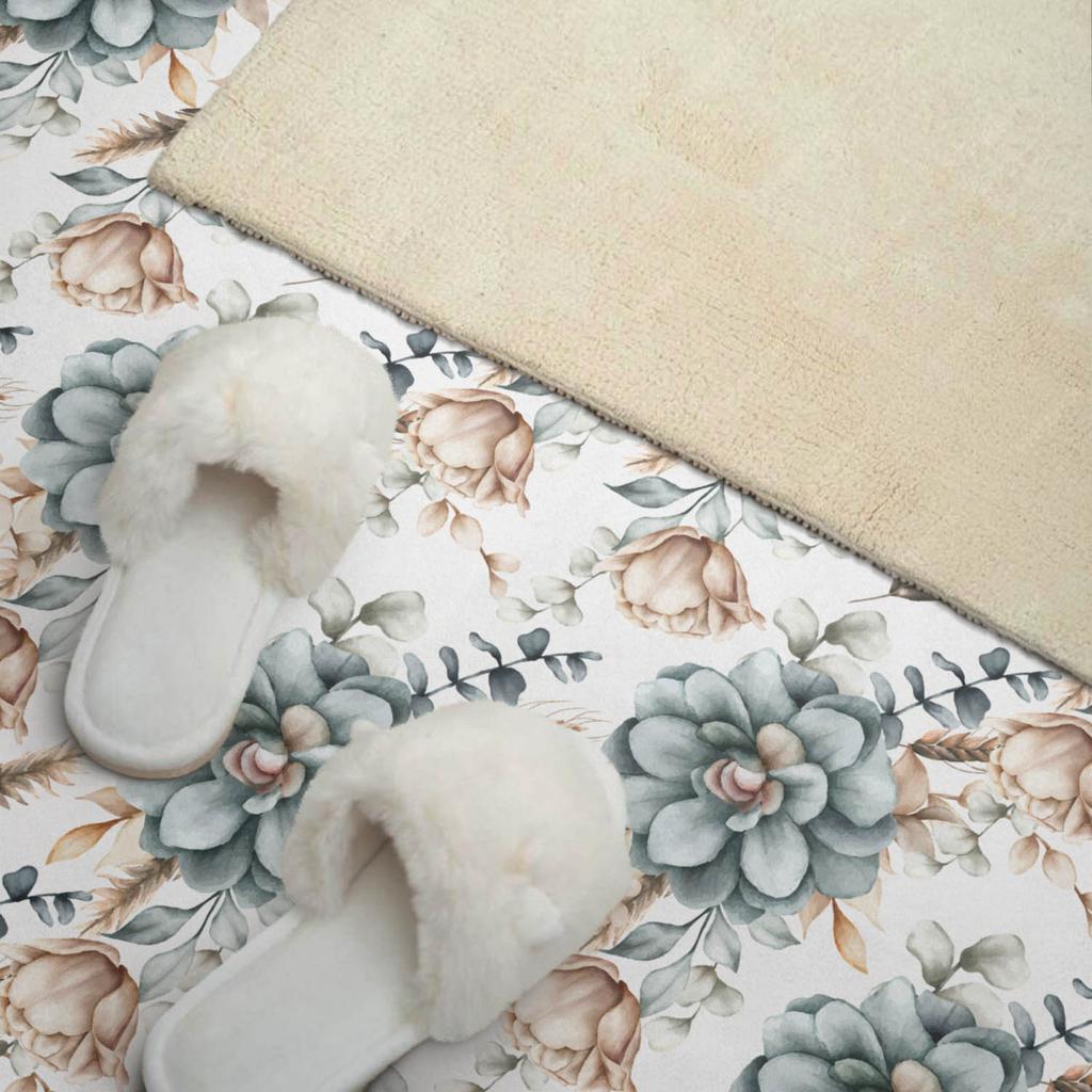 Dekor Winylowy Z Wzorem Samoprzylepny Do Sypialni 120X60 Cm Kwiatowy Wzór Na Tle