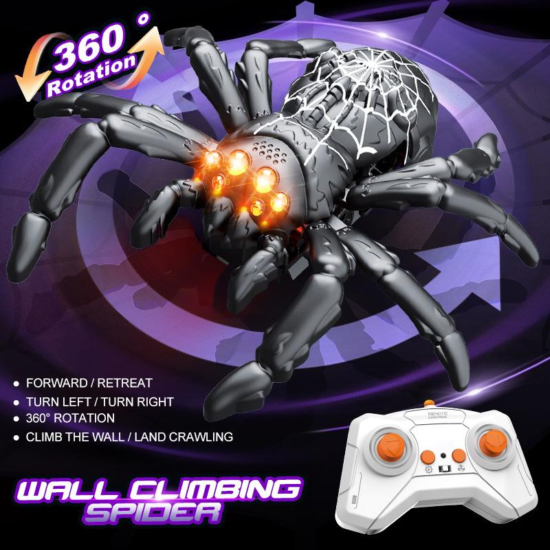 Children Remote Control Gecko Wall Climbing Car Electric Simulated Spider Mechanical Rc Animal Toys For Kids Prank Christmas Toy